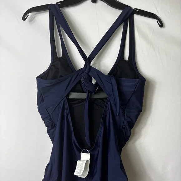NWT one piece Swimsuit Size L Blue - Picture 3 of 6